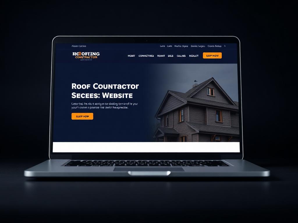 Northpoint Roofing website design mockup